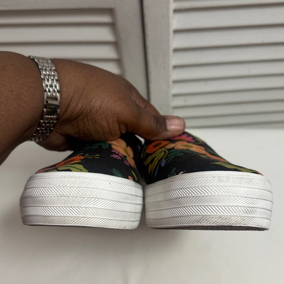 Keds Black Floral Slip-On Sneakers - Picture 5 of 6